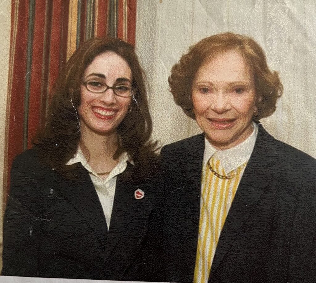 Julie Elaine Brown photo with Rosalyn Carter
