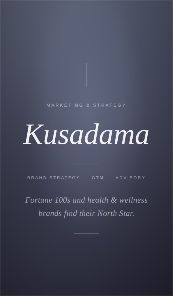 Kusadama a marketing consultancy helping brands define their story
