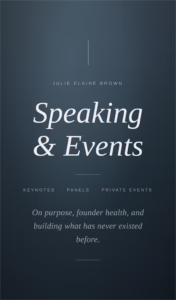 Hire Julie Elaine Brown as a speaker