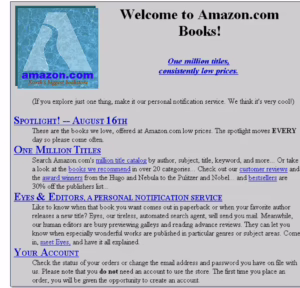 Amazon first website