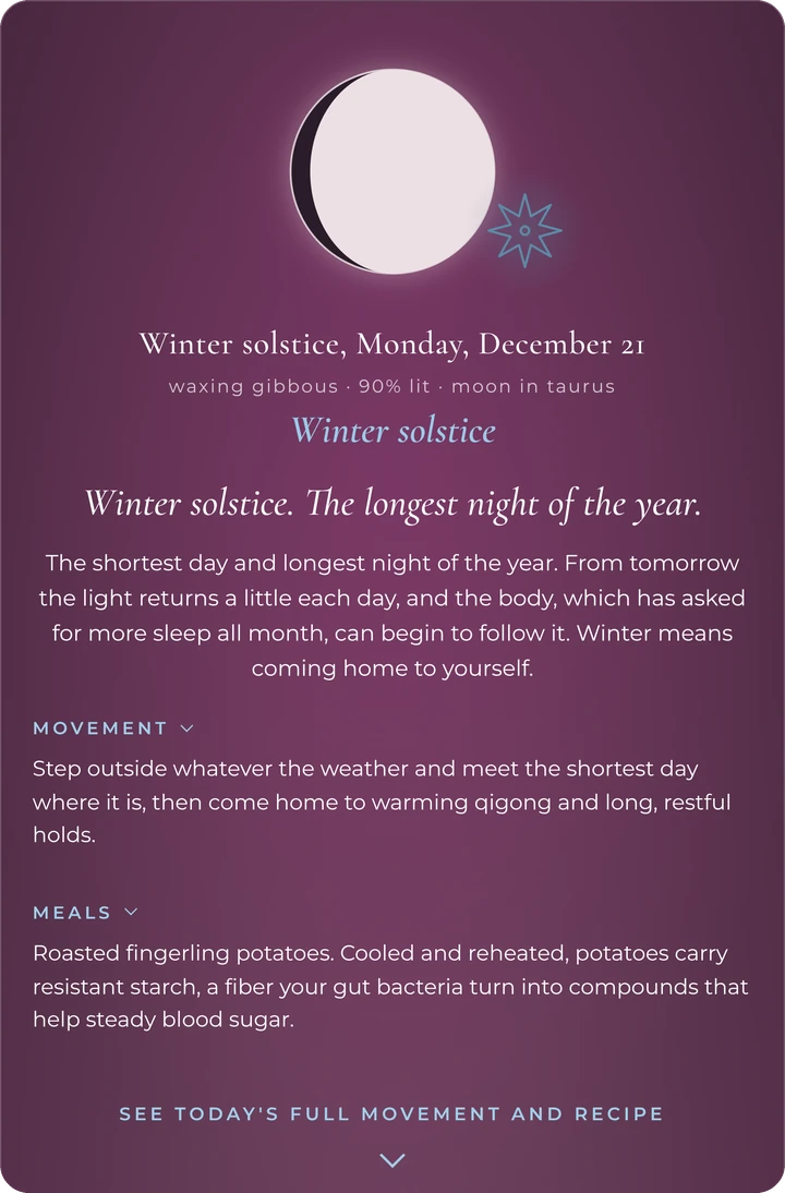 Winter Solstice Lumine Card