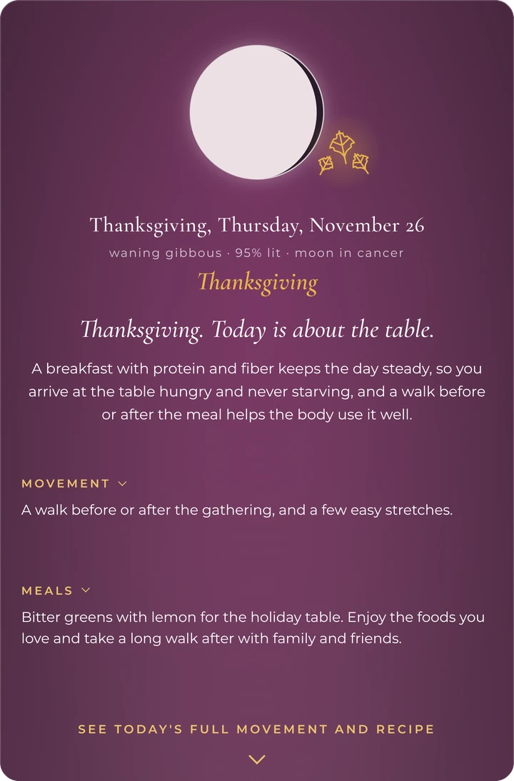 Thanksgiving Lumine Card