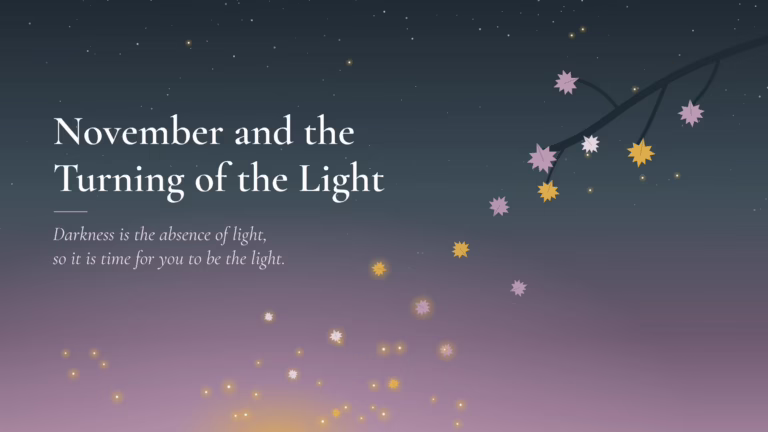 November and the Turning of the Light
